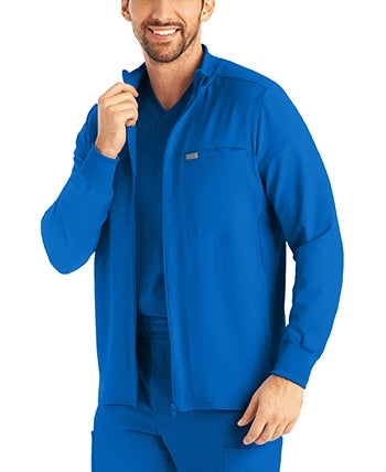 Landau - Forward Men's 3-Pocket Scrub Jacket. LJ703