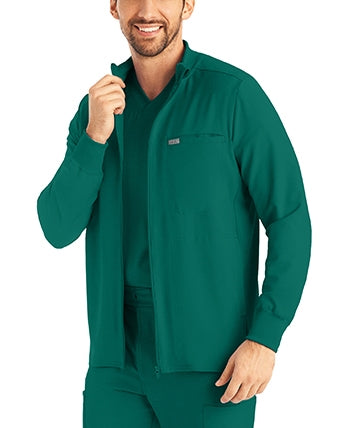 Landau - Forward Men's 3-Pocket Scrub Jacket. LJ703