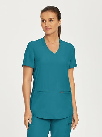 Landau - Forward Women's 3-Pocket V-Neck Scrub Top. LT100