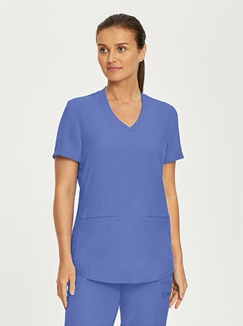 Landau - Forward Women's 3-Pocket V-Neck Scrub Top. LT100