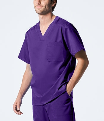 Landau - ProFlex Men's 2-Pocket V-Neck Scrub Top. LT108