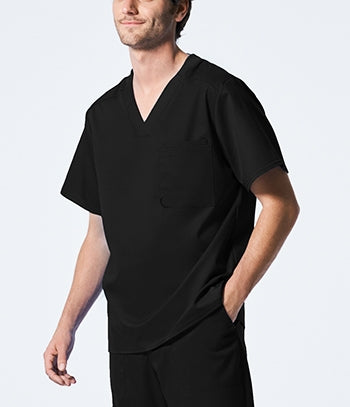 Landau - ProFlex Men's 2-Pocket V-Neck Scrub Top. LT108