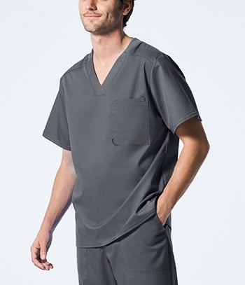 Landau - ProFlex Men's 2-Pocket V-Neck Scrub Top. LT108
