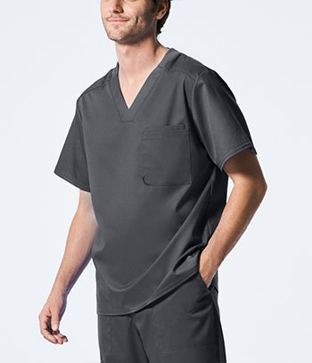 Landau - ProFlex Men's 2-Pocket V-Neck Scrub Top. LT108