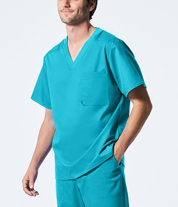 Landau - ProFlex Men's 2-Pocket V-Neck Scrub Top. LT108
