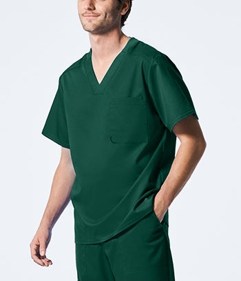 Landau - ProFlex Men's 2-Pocket V-Neck Scrub Top. LT108