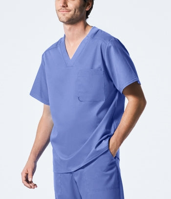 Landau - ProFlex Men's 2-Pocket V-Neck Scrub Top. LT108