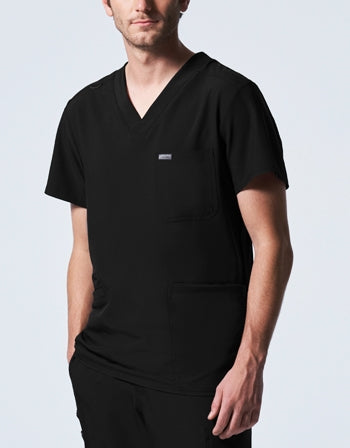 Landau - Forward Men's 4-Pocket V-Neck Scrub Top. LT110