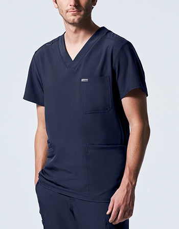 Landau - Forward Men's 4-Pocket V-Neck Scrub Top. LT110