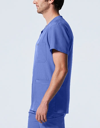 Landau - Forward Men's 4-Pocket V-Neck Scrub Top. LT110