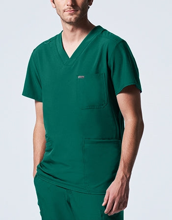 Landau - Forward Men's 4-Pocket V-Neck Scrub Top. LT110