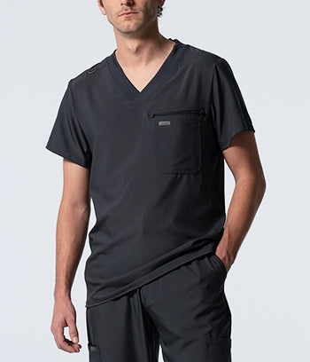Landau - Forward Men's 2-Pocket V-Neck Scrub Top. LT111