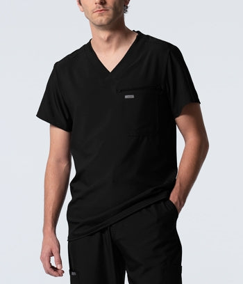 Landau - Forward Men's 2-Pocket V-Neck Scrub Top. LT111