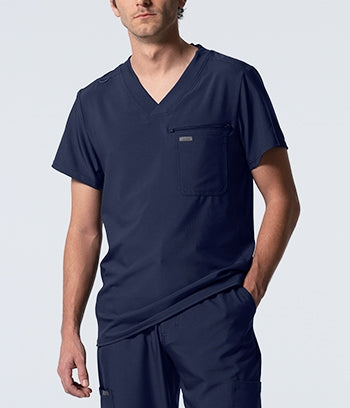 Landau - Forward Men's 2-Pocket V-Neck Scrub Top. LT111
