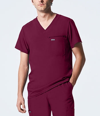 Landau - Forward Men's 2-Pocket V-Neck Scrub Top. LT111