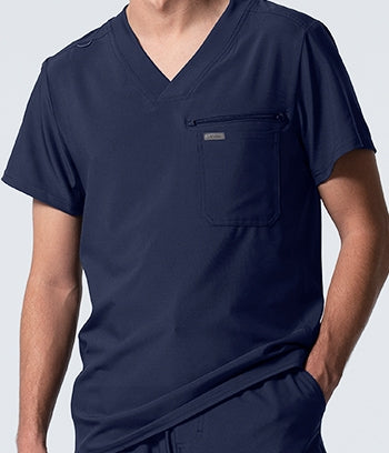 Landau - Forward Men's 2-Pocket V-Neck Scrub Top. LT111