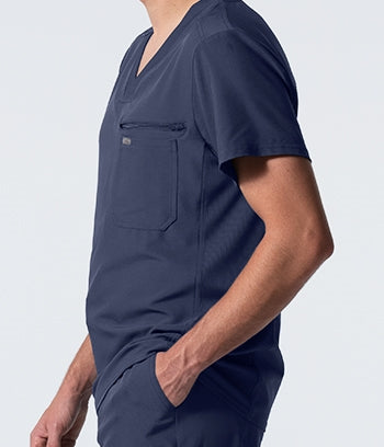 Landau - Forward Men's 2-Pocket V-Neck Scrub Top. LT111