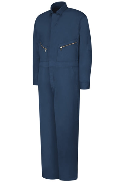 Red Kap - Men's Zip-Front Navy Cotton Coverall. CC18NV