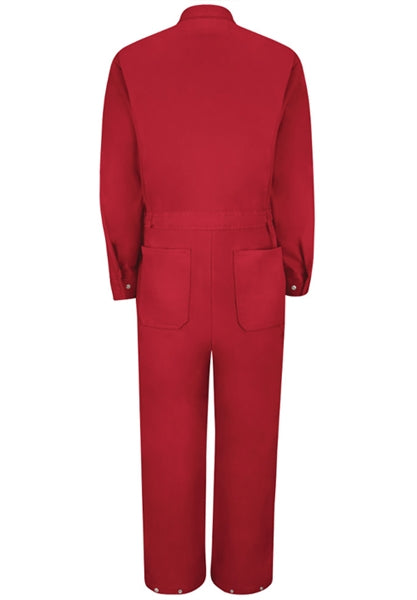 Red Kap - Men's Zip-Front Red Cotton Coverall. CC18RD