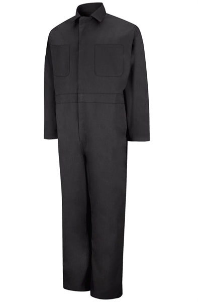 Red Kap - Men's Twill Action-Back Black Coverall. CT10BK
