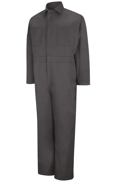 Red Kap - Men's Twill Action-Back Charcoal Coverall. CT10CH