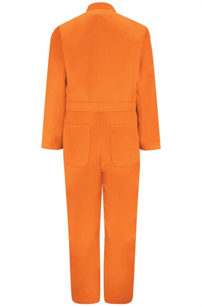 Red Kap - Men's Twill Action-Back Orange Coverall. CT10OR