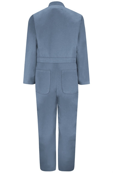 Red Kap - Men's Twill Action-Back Postman Blue Coverall. CT10PB