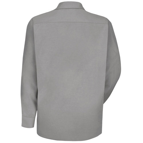 Red Kap - Men's Lt Grey Long-Sleeve Specialized No Pocket Shirt. SP16LA