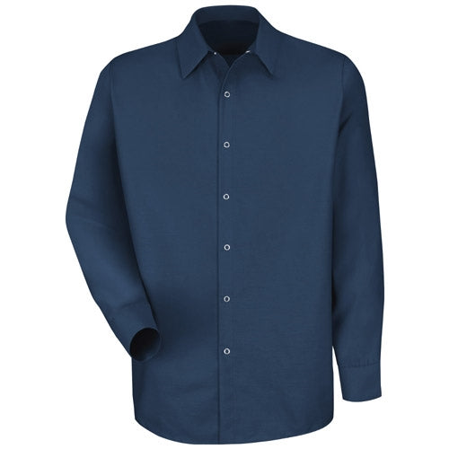 Red Kap - Men's Navy Long-Sleeve Specialized No Pocket Shirt. SP16NV