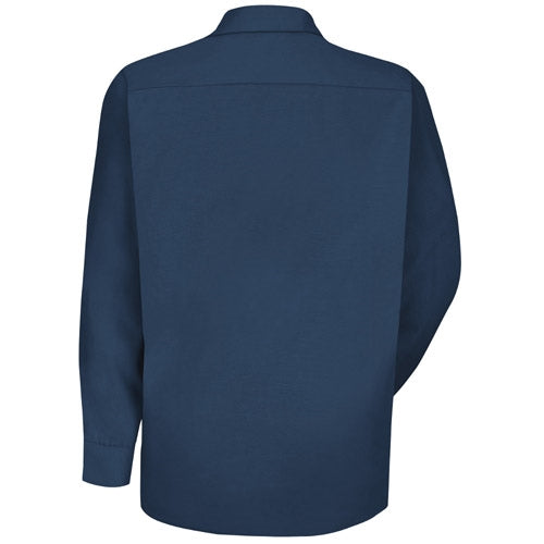 Red Kap - Men's Navy Long-Sleeve Specialized No Pocket Shirt. SP16NV