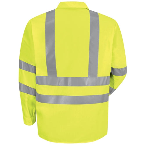 Red Kap - Long-Sleeve Hi-Visibility Work Shirt Class 3 Level 2. SS14AB