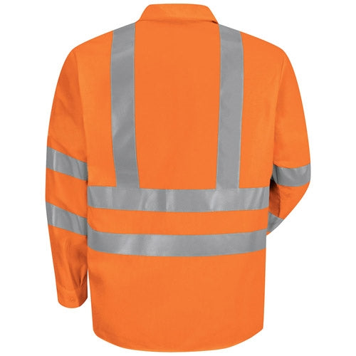 Red Kap - Long-Sleeve Hi-Visibility Work Shirt Class 3 Level 2. SS14OF