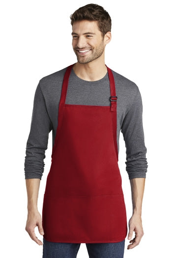 Port Authority - Medium-Length Apron with Pouch Pockets. A510