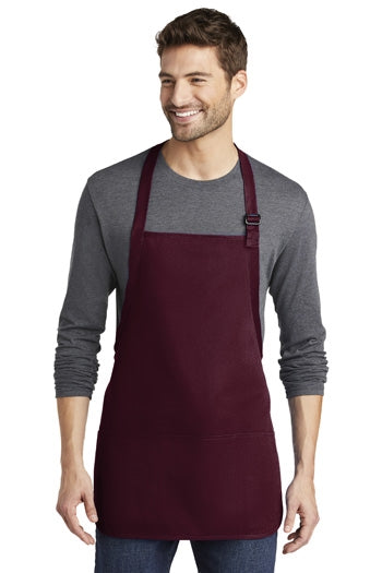 Port Authority - Medium-Length Apron with Pouch Pockets. A510