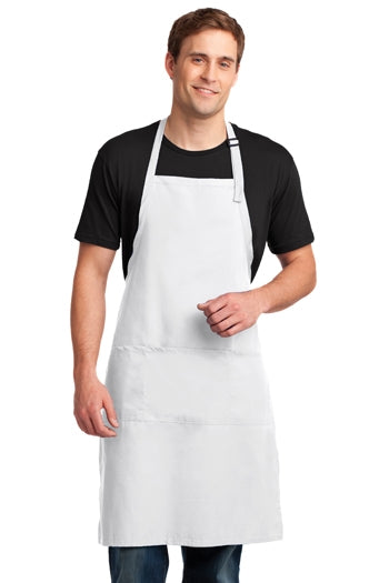Port Authority - Easy Care Extra Long Bib Apron with Stain Release. A700