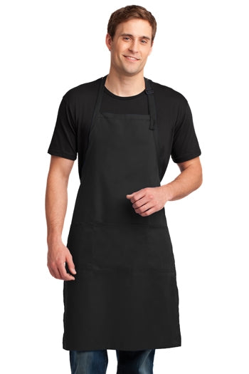 Port Authority - Easy Care Extra Long Bib Apron with Stain Release. A700