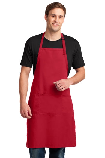 Port Authority - Easy Care Extra Long Bib Apron with Stain Release. A700