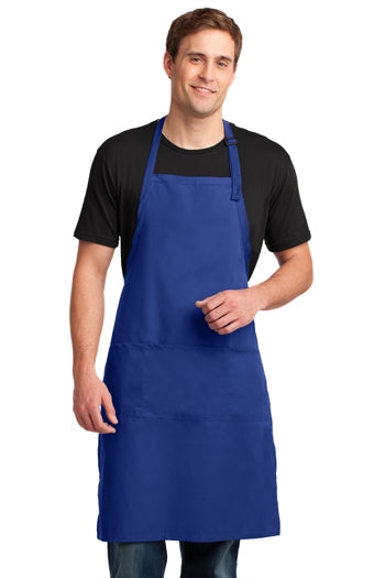 Port Authority - Easy Care Extra Long Bib Apron with Stain Release. A700