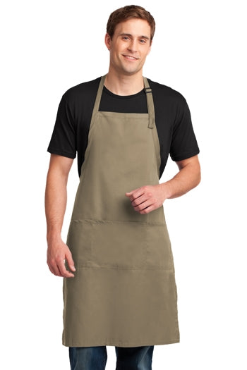 Port Authority - Easy Care Extra Long Bib Apron with Stain Release. A700