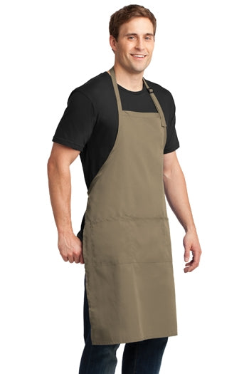 Port Authority - Easy Care Extra Long Bib Apron with Stain Release. A700