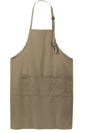 Port Authority - Easy Care Extra Long Bib Apron with Stain Release. A700
