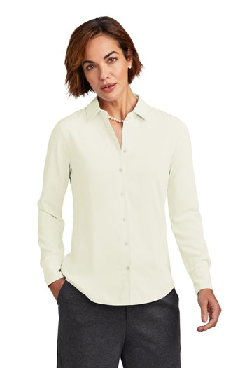 Brooks Brothers - Women’s Full-Button Satin Blouse. BB18007