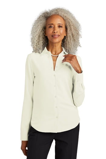 Brooks Brothers - Women’s Full-Button Satin Blouse. BB18007