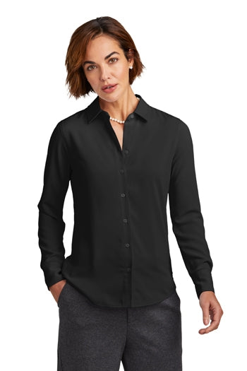 Brooks Brothers - Women’s Full-Button Satin Blouse. BB18007
