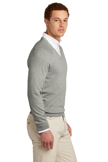 Brooks Brothers® - Cotton Stretch V-Neck Sweater. BB18400