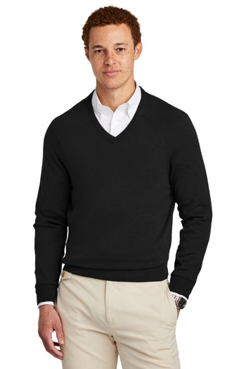 Brooks Brothers® - Cotton Stretch V-Neck Sweater. BB18400