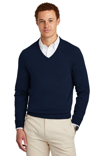 Brooks Brothers® - Cotton Stretch V-Neck Sweater. BB18400