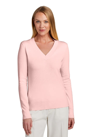 Brooks Brothers® - Women’s Cotton Stretch V-Neck Sweater. BB18401