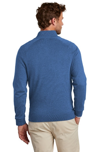 Brooks Brothers®  - Cotton Stretch 1/4-Zip Sweater. BB18402