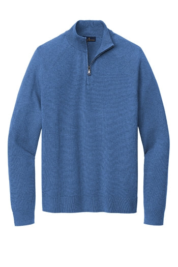 Brooks Brothers®  - Cotton Stretch 1/4-Zip Sweater. BB18402
